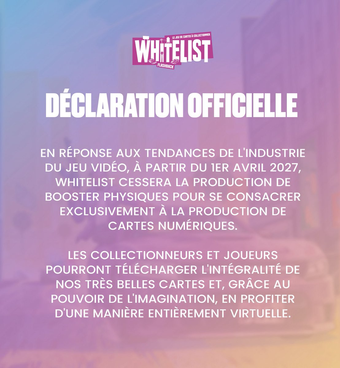 WhitelistTCG's tweet photo. COMMUNIQUÉ OFFICIEL 🚨 https://t.co/X8ztkpW2UA