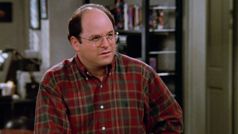 e_cdalton's tweet photo. I made this to mock the modern “bald plus beard” look, but god damnit if Costanza doesn’t look great here https://t.co/vdplJsO0V5
