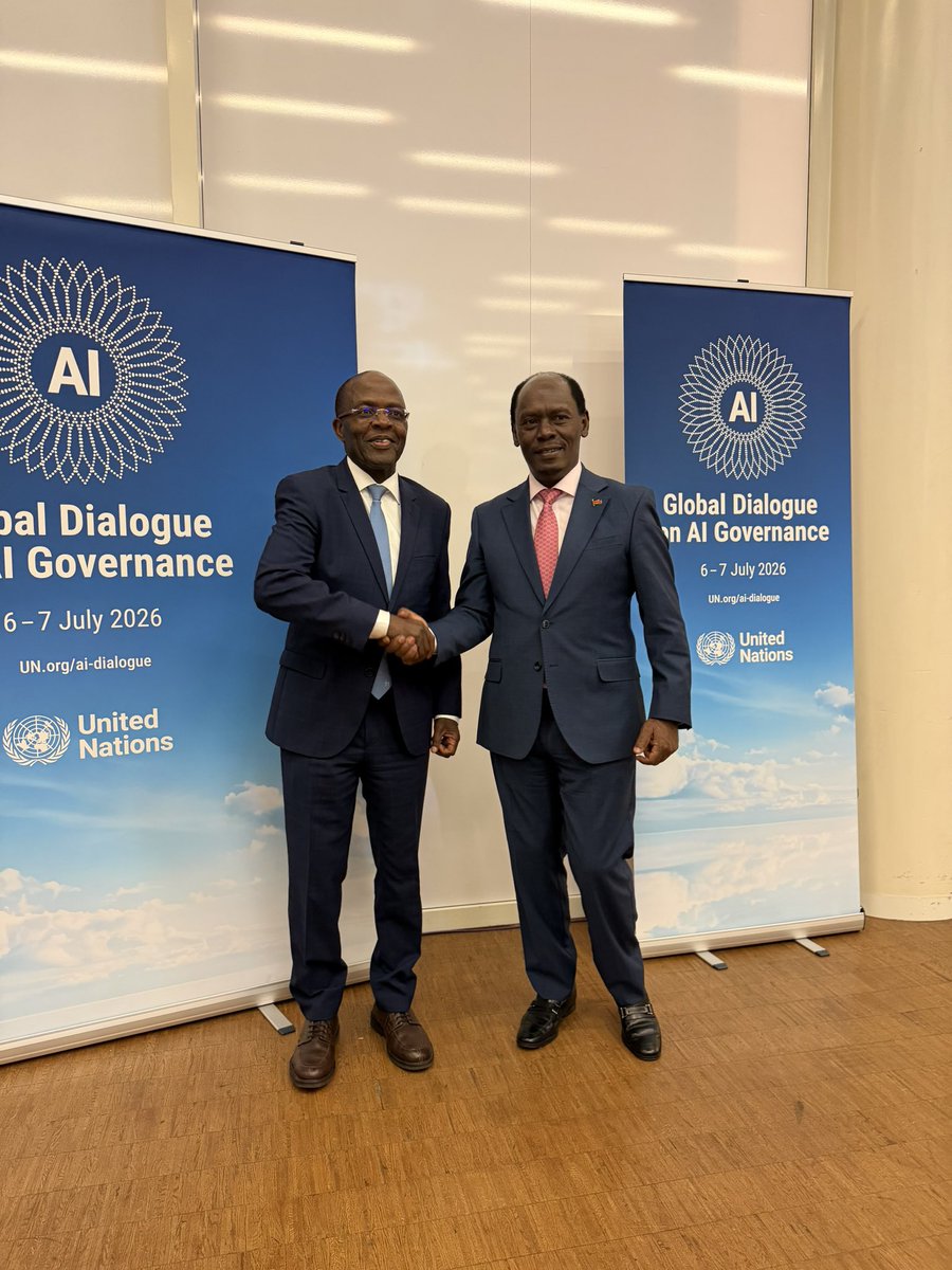 honkabogo's tweet photo. A productive meeting today with Dr Cosmas Zavazava, Director of the ITU Telecommunication Development Bureau (BDT), reaffirming Kenya's strong partnership with the International Telecommunication Union. 
We reviewed the milestones achieved together and mapped out our shared priorities for Kenya's digital future from AI governance and data sovereignty to affordable connectivity and capacity building.
Kenya was recognised for its strong connectivity and forward-looking regulatory frameworks, and we discussed scaling our ambitious plan of a digital hub in every ward to bring skills and opportunity closer to every citizen. Central to it all is homegrown, quality data because AI only works fairly for Africa when it is built on our own local context.
We deeply value ITU's support and look forward to deepening this collaboration in the months ahead. 🇰🇪
#DigitalKenya #AIforGood #ITU #ConnectivityForAll