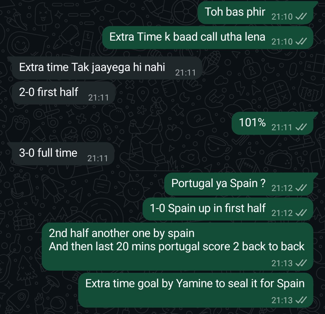 Boss_2408's tweet photo. Me and my hardcore Ronaldo fan predicting the game tonight !!
Let's see how it goes 🤞🤞 

#FIFAWorldCup
#ESPvPOR https://t.co/LClvuZY4sP