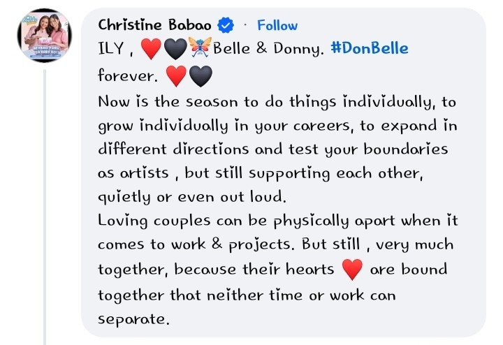 iethvalencia001's tweet photo. Ms. Christine is really a Donbelle fan.  ❤️🖤 https://t.co/CxodPWYSsh