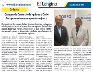 CorfoTarapaca's tweet photo. 📢El Longino de #Iquique destaca:
Cámara de Comercio de Iquique y Corfo y Corfo Tarapacá refuerzan agenda conjunta
Visita protocolar de Presidente de CCII, Rafael Montes, a Director Regional de Corfo, Espártago Ferrari.
Leer👉https://t.co/UWoEyGCnWH
#Emprendimiento #IA
💪🚀🌎✅ https://t.co/bhvxrkQTe0