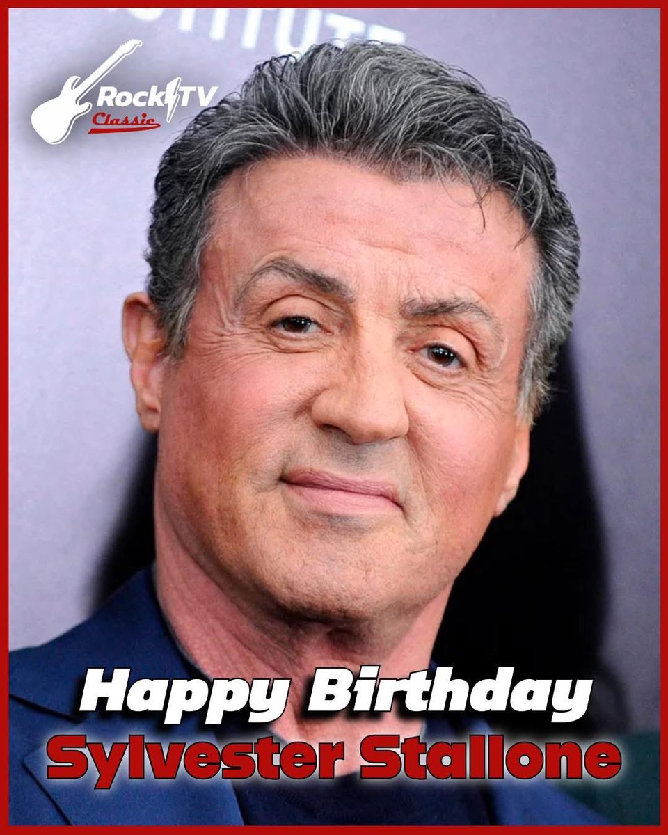 RockTVClassic's tweet photo. ★ 📆 ¡Feliz cumpleaños, Sylvester Stallone! 🤘🎬

🎂 Un día como hoy, 6 de julio de 1946, nació el actor, guionista, director y productor estadounidense Sylvester Stallone. https://t.co/WGV4UtFy43