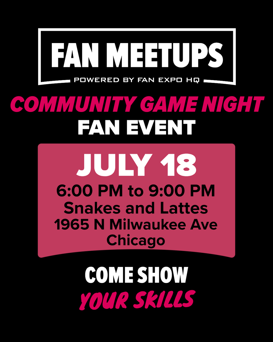 fanexpochicago's tweet photo. Dive into hundreds of game titles and unleash the fun. Free entry with just a $7 Game Admission per person. Food and drinks will be available for purchase. Gather your crew and get ready to show off your skills. RSVP at the link here: https://t.co/QI1SA8Ya1Q
#FANEXPO #FanEvents https://t.co/DnIxoJAjQt