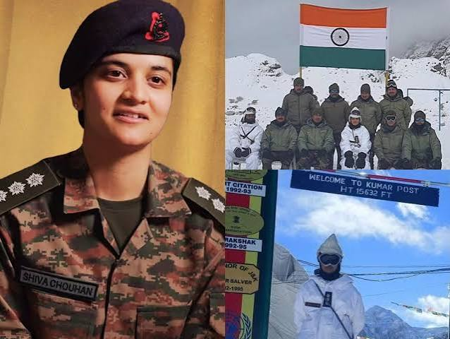 Its_officialX_'s tweet photo. #CaptainShivaChauhan made history on 2 January 2023 as the first woman officer of the #IndianArmy to be operationally deployed at the Siachen Glacier the world's highest and coldest battlefield.
Serving with the Army's elite Fire & Fury Corps, she was posted at the forward Kumar Post at an altitude of 15,600 feet.
Born in Udaipur, Rajasthan, Captain Shiva lost her father at the age of 11 and was raised by her mother, whose unwavering support shaped her journey.
A Civil Engineering graduate from NJR Institute of Technology, she fulfilled her childhood dream of serving the nation by securing All India Rank 1 in the SSC-Tech 25 entry.
Commissioned into the Corps of Engineers after training at the Officers Training Academy, Chennai, she has consistently demonstrated exceptional leadership.
In July 2022, she also led the 508-km Sura Soi Cycling Expedition from the Siachen War Memorial to the Kargil War Memorial to commemorate Kargil Vijay Diwas.
Her journey stands as an enduring symbol of courage, resilience and service to the nation #JaiHind. @adgpi @firefurycorps