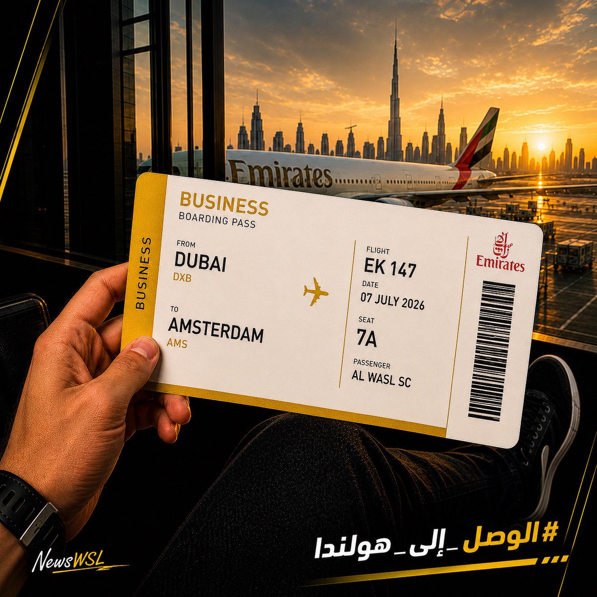 NewsWSL's tweet photo. 🟡✈️

• تغادر بعثة الفريق صباح الغد إلى هولندا للدخول في المرحلة الثانية من المعسكر الإعدادي للموسم الجديد https://t.co/U1xnUwaf3h
