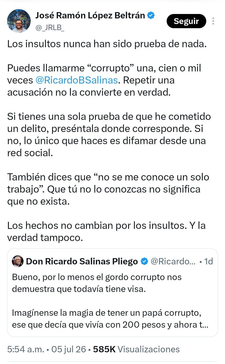 Arouet_V's tweet photo. José Ramón López Beltrán (@_JRLB_):

Usted no es víctima sino un promotor de la tragedia que vive el país desde que su padre asumió la presidencia. También es beneficiario.

Si tuviera tantita decencia informaría de dónde provienen sus ingresos. https://t.co/7OY8e85fy4