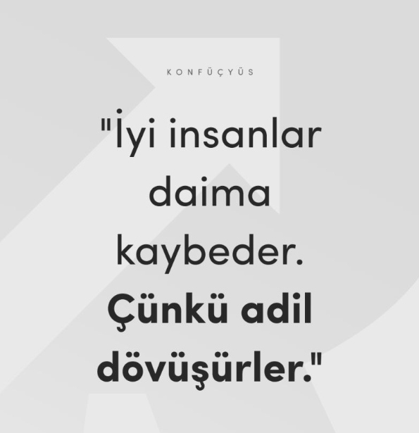 CelebiGuzelce's tweet photo. “İyi insanlar daima kaybederler, çünkü adil dövüşürler.”

Bu cümle ilk bakışta doğru gibi görünse de, mesele aslında kaybetmek değildir.

Kısa vadede Kurallara uyan, etik değerlerinden taviz vermeyen ve dürüst davranan insanlar dezavantajlı görünebilir. Çünkü bazı kişiler sonuç almak için kestirme yolları tercih eder, manipülasyona başvurur veya sınırları zorlar.

Ancak uzun vadede güven, itibar ve karakter en değerli sermayeye dönüşür.

İş dünyasında da hayatın diğer alanlarında da insanlar yalnızca ne kadar başarılı olduğunuzu değil, başarıya nasıl ulaştığınızı hatırlar.

Adil davranmak her zaman en hızlı kazandıran yol olmayabilir.
Fakat sürdürülebilir başarıların, güçlü ilişkilerin ve kalıcı liderliğin temelinde çoğu zaman bu yaklaşım vardır.

Asıl soru şu:

Kazanmak için her şeyi yapmaya hazır olmak mı daha değerlidir, yoksa değerlerinden ödün vermeden ilerleyebilmek mi?