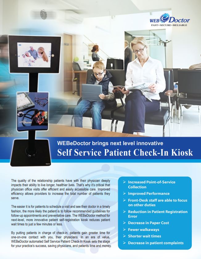 webedoctor's tweet photo. "Patients check in, staff checks out (of admin)! 😎 Update pics, consents, info effortlessly. Fewer complaints, more revenue. Simple brilliance. #StaffProductivity #SelfCheckIn #WEBeDoctor " https://t.co/LDgp9hY3A7