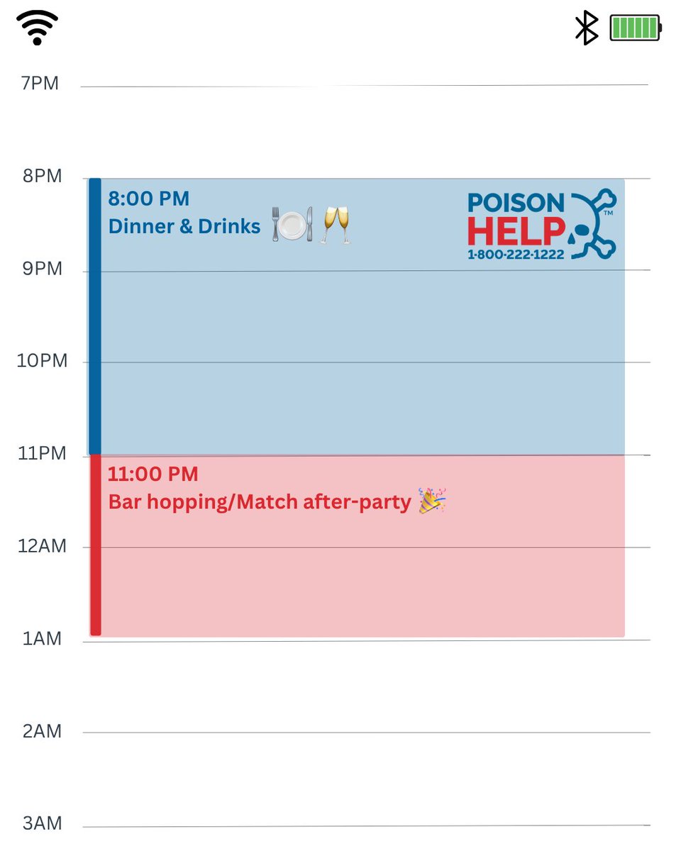 TXPoisonControl's tweet photo. From tailgates to after-parties, stay safe: 🥤 hydrate, 🍽 eat, 👀 watch intake, 📅 pace yourself. Questions? Call 1‑800‑222‑1222. https://t.co/NuOUEjh30A