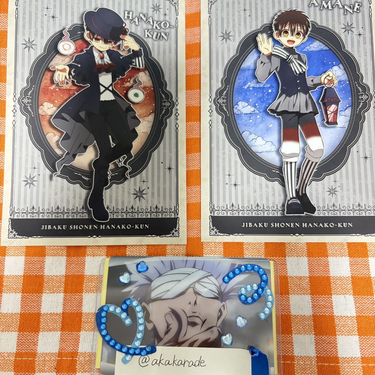 akakarade's tweet photo. 【交換】地縛少年花子くん ゴシックスタイル  アニメイトフェア 特典 ポストカード

（譲）あまね、花子くん

（求）つかさ

郵送or都内お手渡し交換希望です❕
検索からもお気軽にお声掛けくださいませ。 https://t.co/lHrowAP2IX