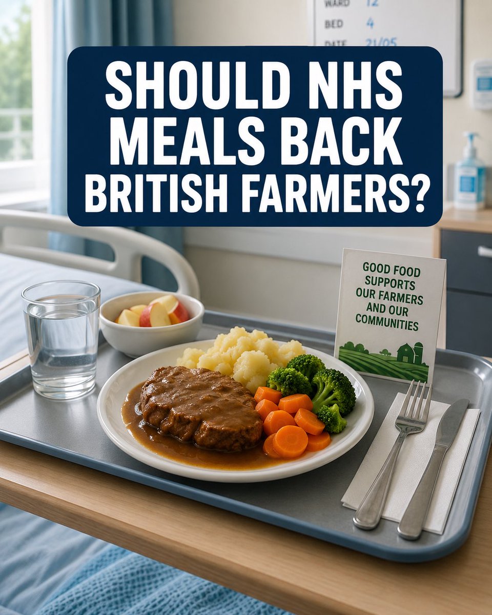 FarmingUK's tweet photo. 🇬🇧 🚜 Should hospital food help keep British farms going? https://t.co/o8KxY6uPQ7