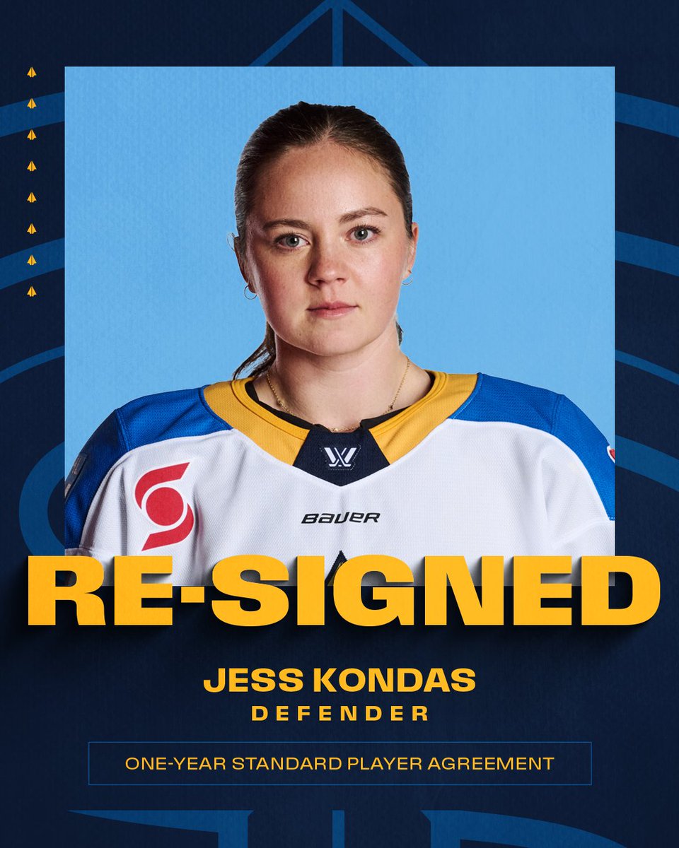 PWHL_Toronto's tweet photo. The squad just got bigger 💪

Defender Jess Kondas has re-signed and goaltender Grace Campbell has signed to one-year Standard Player Agreements!

📰 https://t.co/NTj4whofHo https://t.co/1ABdpPKa5c