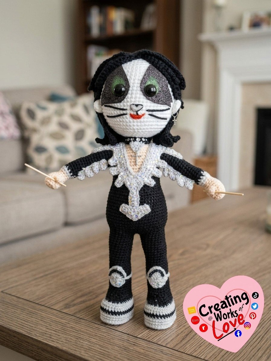 JenniferMacEwe1's tweet photo. Crochet kiss doll catman #kiss #creatingworksoflove #crochet 
https://t.co/UoxXzwGcnd https://t.co/zr3UPCmLzs