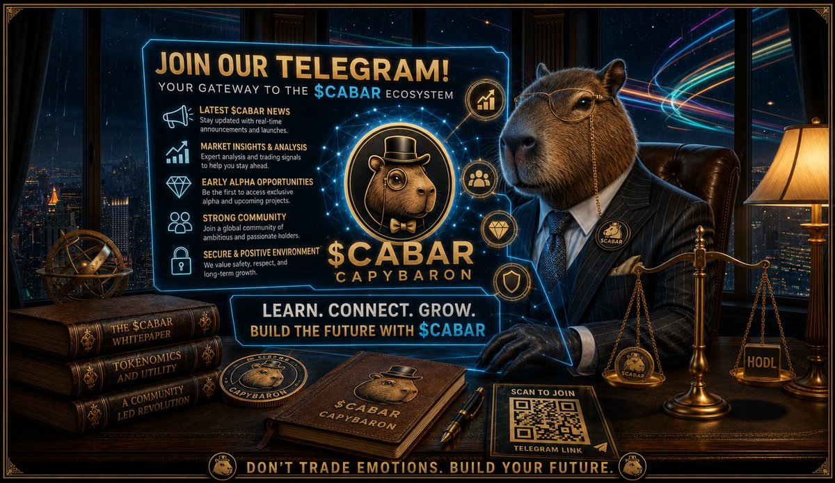 DonCabar's tweet photo. The Syndicate doors are officially open. 🏛️💬

The channel was just the start. Now we build the inner circle. No noise. Just strategy, alignment, and execution. 

Step into the penthouse and join the $CABAR main chat:
👉 https://t.co/tSOx2lKHH4

The Baron is waiting. 💼🔥 https://t.co/omDZQ1kVZg