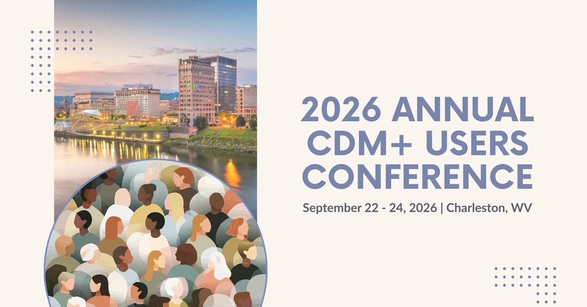 cdmplussoftware's tweet photo. Don't miss years Annual CDM+ Users Conference! Every class, meal, and hallway conversation is a chance to grow, both in your knowledge of CDM+ and in your passion for the work. Reserve your spot before July 31, 2026 to save $125! https://t.co/VvX6AwE288 https://t.co/vR11p4V3sx