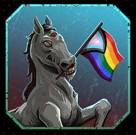 milesdraws's tweet photo. @Fleyta_Fley Peetah, the horse is queer https://t.co/IFEhTTSOVS