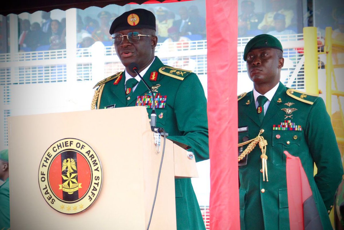HQNigerianArmy's tweet photo. NADCEL 2026: PRESIDENT TINUBU HAILS NIGERIAN ARMY AS A STRATEGIC FORCE IN NATIONAL, REGIONAL, GLOBAL SECURITY

The President and Commander-in-Chief Armed Forces of the Federal Republic of Nigeria, President Bola Ahmed Tinubu, has lauded the Nigerian Army as a formidable force whose legacy of courage and professionalism, continues to shape peace, stability and security across Nigeria, Africa and the global stage. The President gave this commendation on Monday 6 July 2026, at the Grand Finale of the Nigerian Army Day Celebration (NADCEL) 2026, held at Liberation Stadium, Port Harcourt, Rivers State. 

Represented by the Vice President, Senator Kashim Shettima, he described the Nigerian Army as a critical pillar of Nigeria’s security architecture and a respected contributor to international peace support operations.

President Tinubu noted that from its early engagements in global conflicts to its leadership in regional interventions and United Nations peacekeeping missions, the Nigerian Army has consistently demonstrated resilience, discipline and operational excellence. He affirmed that these contributions have not only safeguarded Nigeria’s sovereignty but also reinforced peace and stability across Africa and beyond.

Reaffirming the Federal Government’s commitment to strengthening the Army, the President pledged sustained support for its modernisation drive, enhanced troop welfare and the acquisition of advanced capabilities to address evolving security threats. He also commended the successful hosting of the African Land Forces Forum, describing it as a strategic platform that deepens international military cooperation, fosters innovation and strengthens collective responses to emerging security challenges.

Reflecting on the theme of NADCEL 2026, “Protecting the Nation and Serving the People: A Way Forward for the Nigerian Army,” President Tinubu said it captures the enduring bond of trust between the Nigerian Army and the citizens it serves. He paid tribute to fallen heroes whose sacrifices have preserved the nation’s unity and assured that their families would continue to receive government support. He further applauded ongoing efforts in indigenous defence production, intelligence sharing and the integration of emerging technologies, including Artificial Intelligence, to enhance operational effectiveness.

In his remarks, the Executive Governor of Rivers State, His Excellency Siminalayi Fubara, commended the Nigerian Army for its steadfast role in maintaining peace and security in Rivers State and the Niger Delta region. He acknowledged with glowing tribute the contributions of the Nigerian Army to protecting critical national assets, sustaining law and order and creating an enabling environment for economic growth. The Governor reaffirmed his administration’s continued support for the Nigerian Army, noting that collaboration with 6 Division has remained vital in addressing security challenges and preserving stability in the Niger Delta Region.

Earlier, the Chief of Army Staff, Lieutenant General Waidi Shaibu, emphasised that the Nigerian Army’s responsibility extends beyond battlefield victories to sustaining peace, defending national interests and securing the future of the nation. He noted that the Army has remained resolute in adapting to evolving threats through professionalism, resilience and patriotism.

The COAS reiterated that the Nigerian Army would continue to pursue a robust modernisation agenda focused on enhanced capabilities, renewal of equipment, infrastructure development and the induction of advanced operational platforms in line with the Renewed Hope Agenda. He stressed that addressing contemporary security challenges requires a whole-of-society approach, driven by strong collaboration among the military, government institutions, international partners and citizens.