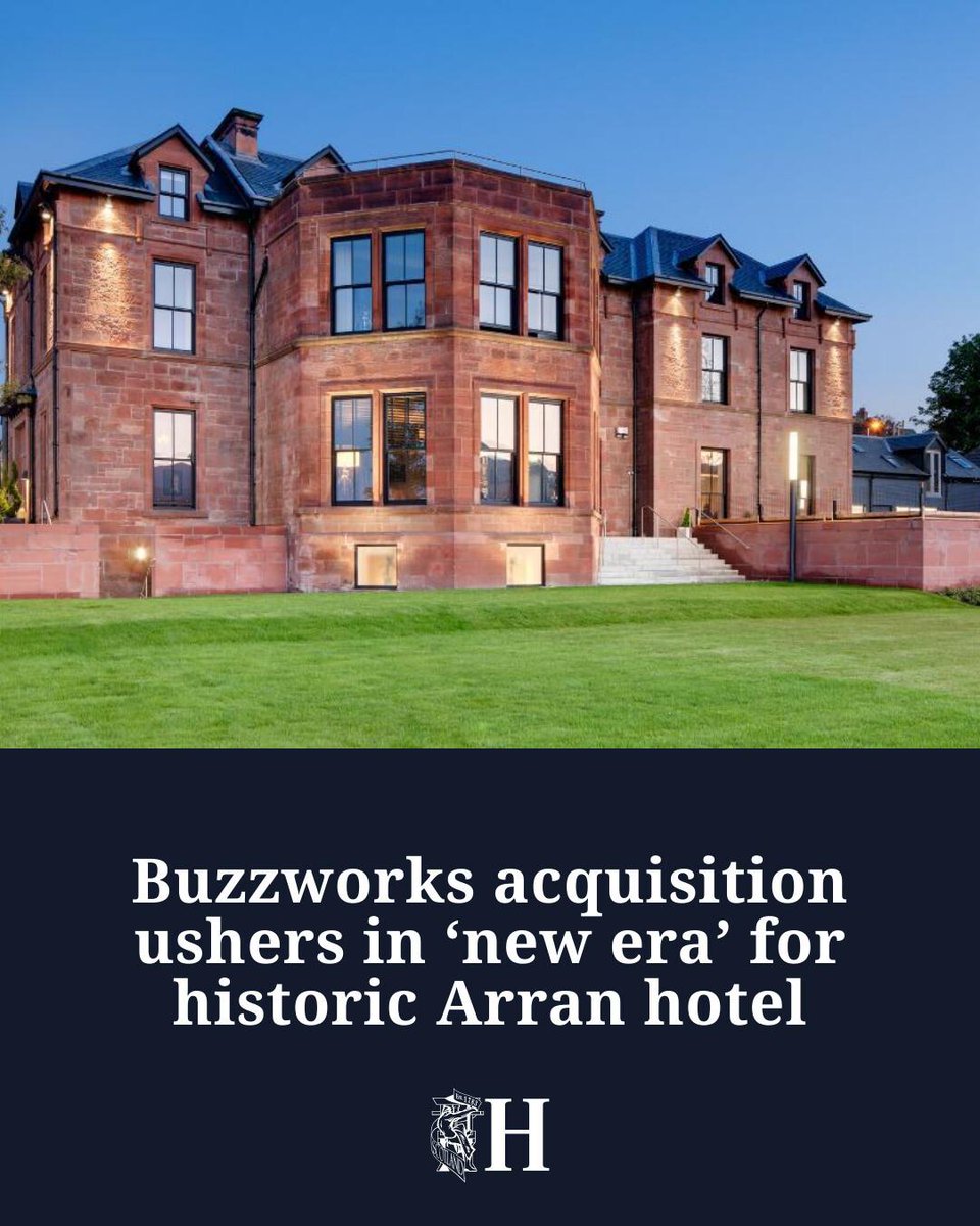 heraldscotland's tweet photo. Kenny Blair, CEO at Buzzworks, said: "We know how much this hotel means to the island, and we're keen to honour what's already here" 👇 https://t.co/a4XOqeclKt