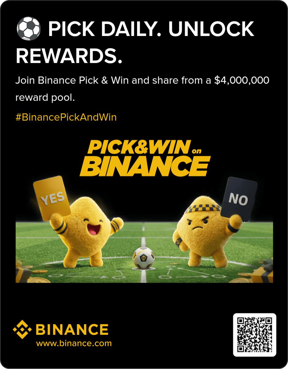 chainmerc's tweet photo. Join me in Binance Pick &amp; Win ⚽ Let’s unlock football season rewards together 👇 https://t.co/9j03VWKfXe https://t.co/luF5GM6q9c