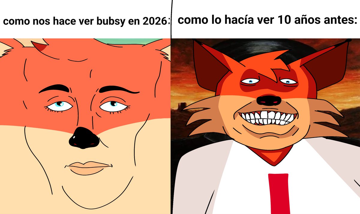 BubsyThe47631's tweet photo. Era los 2010s solían ser muy exagerados con sus opiniones para dar risa #bubsy #bubsyart #thebubsypurrfandom #bubsycuris #humor #parati #atari #fabraz #bubsy4d #bubsy3d #curimomos #curitoons https://t.co/j3btaxGeza