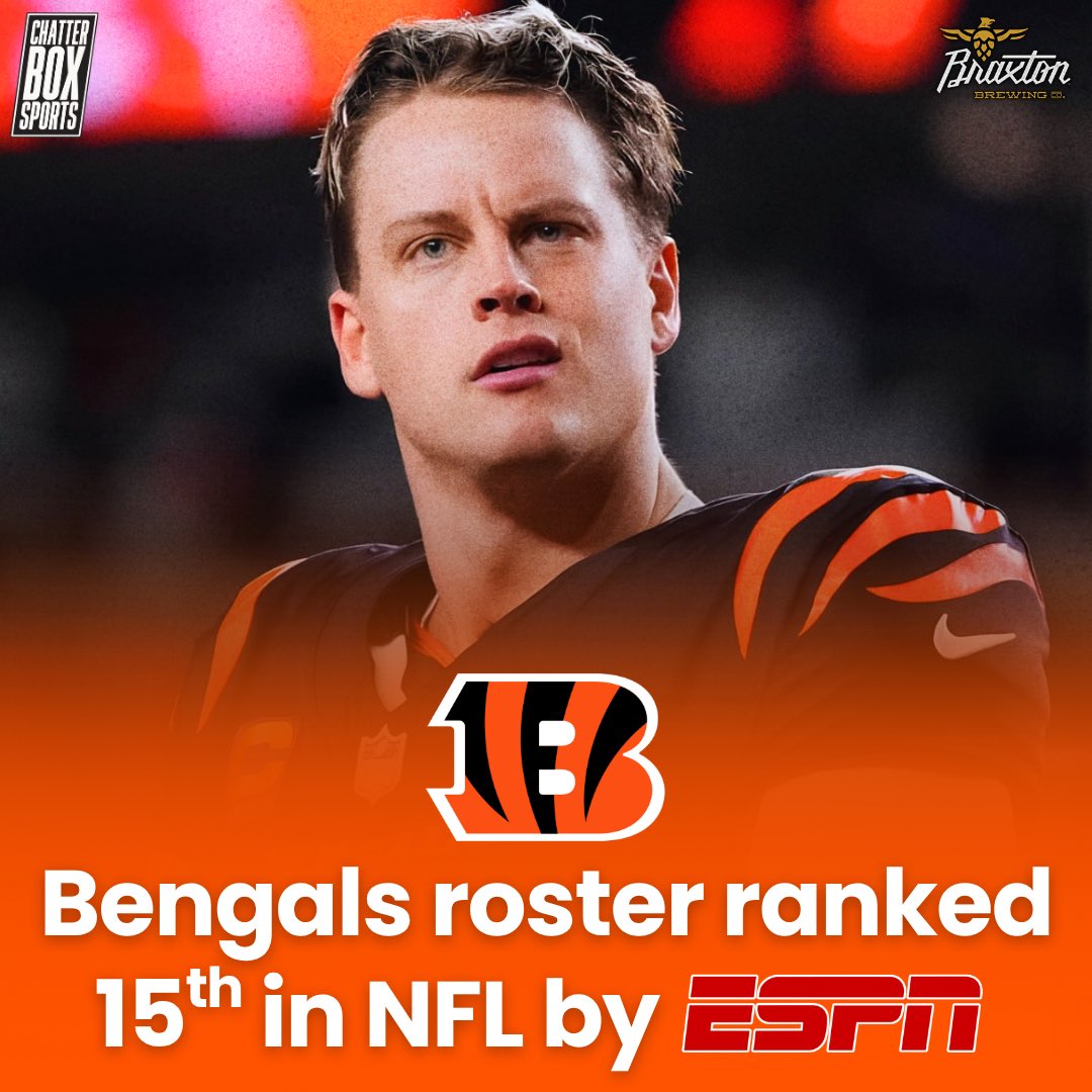 CBoxSports's tweet photo. The Cincinnati Bengals roster was ranked 15th in the NFL in a recent article from ESPN.

The article points to the biggest weakness being the linebacker unit, and the X-Factor for the teams success is the left side of the offensive line. https://t.co/b0Lu3ob0WR