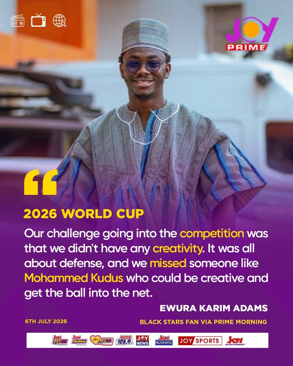 sasabonsamsnr's tweet photo. Perfectly said by Ewura Adams Karim. We need to play as a team because individual brilliance from our talented won't result in wins if they don't play as a collective. https://t.co/KEJfayAoZi