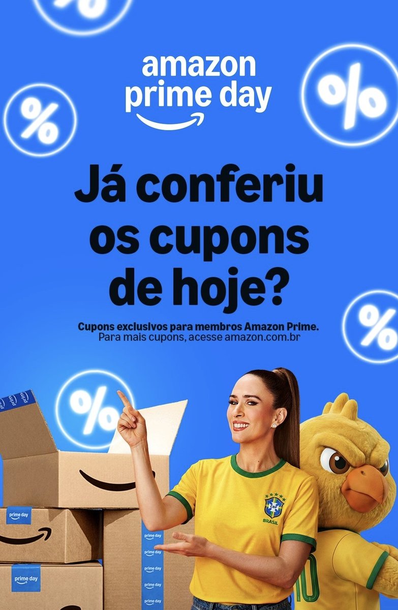 eupame11a's tweet photo. Cupom Amazon

R$ 300 OFF em R$ 2499: PRIMEDAY300
15% OFF em R$ 800, máx de R$ 200 OFF: ACHEINOOFF

Combe com + esse:
Ganhe 5% off a mais em compras +R$ 250. Cupom de desconto: PRIME5EXTRA
https://t.co/x9dfxMKCdR

anúncio https://t.co/6rdBxKfOsp