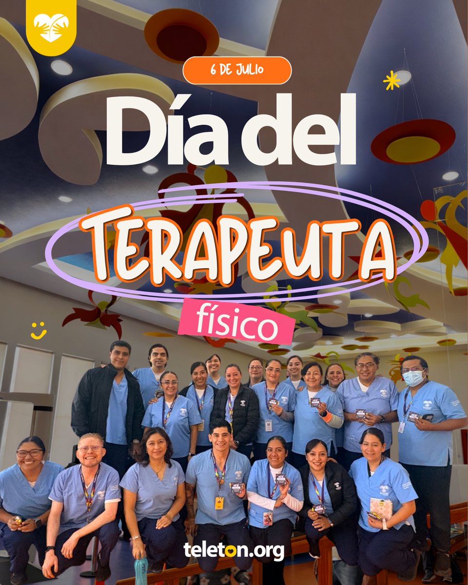 CRITPuebla's tweet photo. 💜 Cada paso, cada movimiento y cada logro comienzan con el compromiso de quienes acompañan el proceso de rehabilitación.

Gracias por transformar esfuerzo en esperanza y rehabilitación en historias de superación. 💛

¡Feliz Día del Terapeuta Físico! 🙌🏻

#CRITPuebla #Teletón https://t.co/TkkQP7kC6X