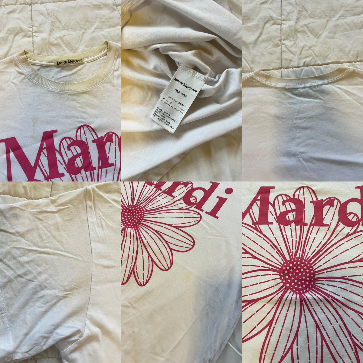 soltydanie_2's tweet photo. TSHIRT FLOWERMARDI WHITE VIOLET
 ( สีHEATHER )
♡ 400 -. ♡
- ตำหนิเปื้อนคุชชั่นตรงคอเสื้อ แล้วก็เลอะตรงแขนเสื้อกับช่วงอก ขอคนรับได้ค่ะㅜㅜ
- Length 65 , Chest 54 , Bottom Width 56

#ส่งต่อเสื้อผ้า #ส่งต่อเสื้อผ้ามือสอง #ส่งต่อเสื้อผ้ามือ2 #โล๊ะตู้เสื้อผ้า #ส่งต่อmardi https://t.co/SlsUR5pP9v