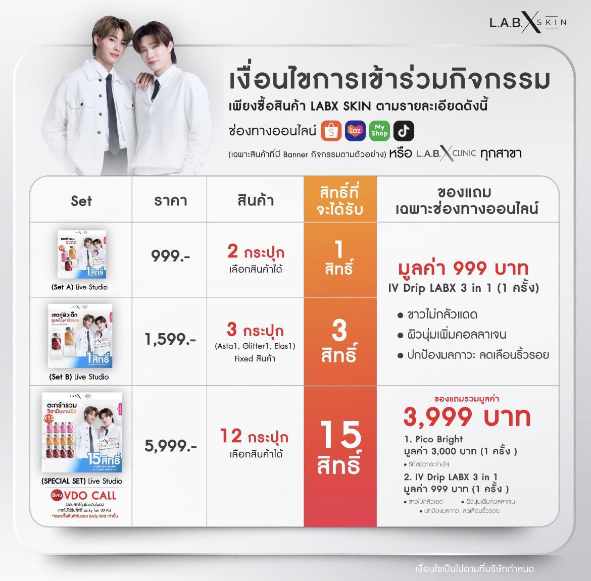 jellyfishy31's tweet photo. L.A.B X TutorYim
❤️ สีแดง ว่าง 2 กระปุก
🩷 สีชมพู ว่าง 4 กระปุก
IV Drip 400฿ ✅
กระปุกละ 150฿ ส่งฟรี เดมสั่งได้เลยค่ะ
Dm only 🤍🤍🤍🤍
#LABXSKIN #LABXClinic #LABXxTutorYim #TutorYim #ติวเตอร์ยิม #ช้อปช่วยติ่ง https://t.co/3JidPJDPtE