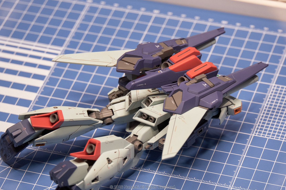Nanachi__nna's tweet photo. 🛩️ Blitz Zeta（Lightning Zeta × Re-GZ）完成!

初めてのBF風ミキシング作品です、どうかお手柔らかに…

下準備を除けば、6日間ぶっ通しの突貫制作（友人との展示会参加＆課題のため）。
仕上がりを気にしてる余裕すらなかった…orz

まだまだ気になる所は山ほどあるけど、今回はこれでヨシ！ https://t.co/Wub6ApxLji