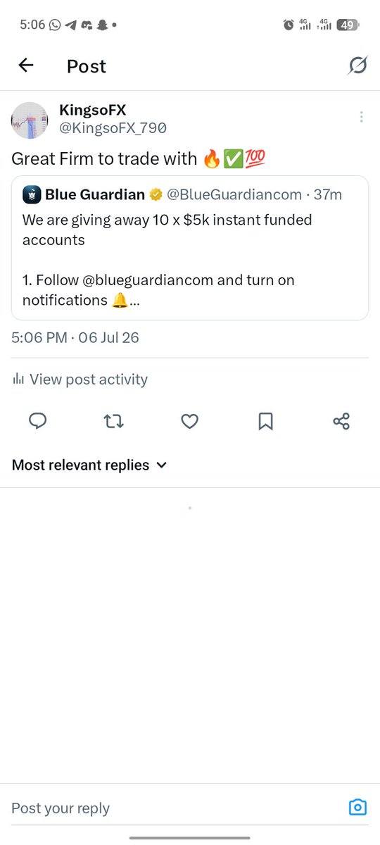 KingsoFX_790's tweet photo. @BlueGuardiancom Done ✅💯✍️ https://t.co/m1VFKGjmk8