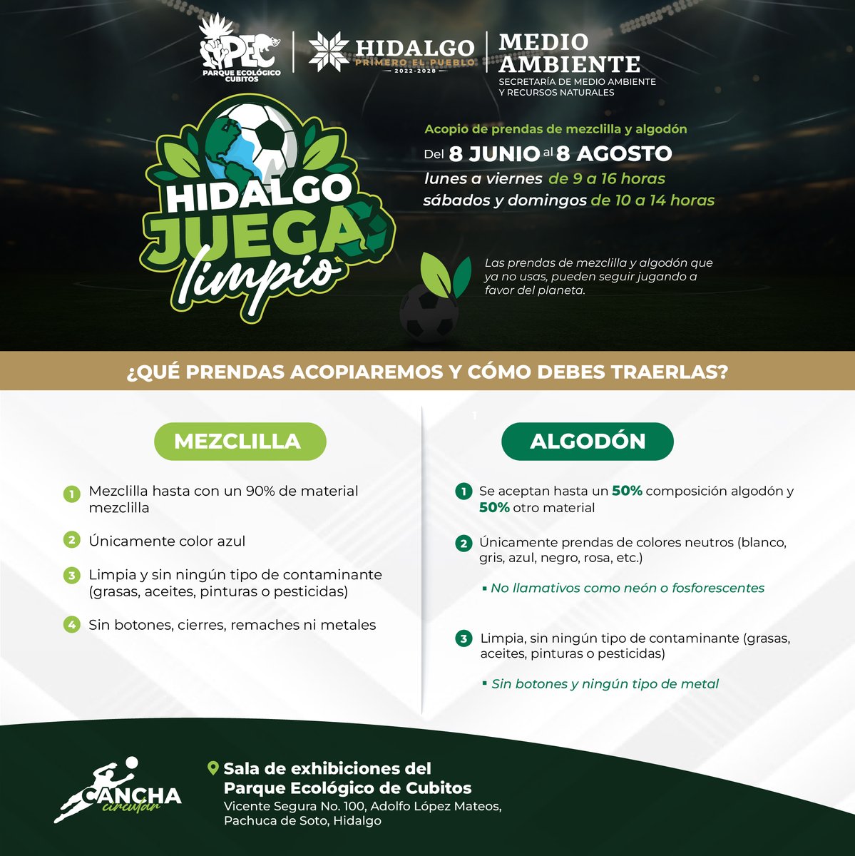 hidal_gooo's tweet photo. 👬⚽️El partido más importante no se juega en una cancha, se juega en las acciones que emprendemos todos los días por el futuro de nuestro planeta.🌎

Consulta la convocatoria completa dando clic aquí👉 https://t.co/CJOOOZHzuS https://t.co/tLoxRzLyEI