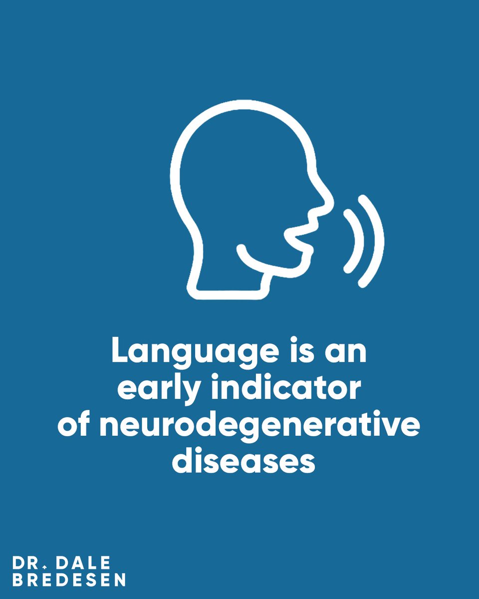 DrDaleBredesen's tweet photo. Diseases like Alzheimer’s and Parkinson’s take years to develop. Changes in pronunciation, vocabulary, and word repetition can serve as early indicators of neurodegeneration and aid earlier diagnosis. https://t.co/JlfuyNijza https://t.co/saR8nSeYDE
