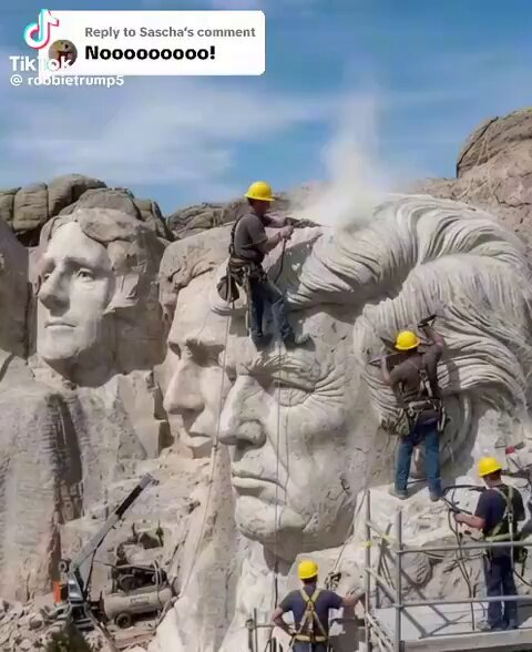 kacy1207ff's tweet photo. Rep. Anna Luna just proposed carving President Trump’s face on Mount Rushmore.   
Do you support the bill?  

A. Yes B. No https://t.co/6QdduHLyos