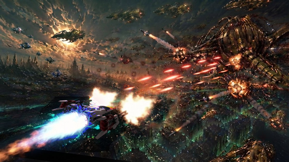 REONIDASPARTANS's tweet photo. STAGE 3 — STRITE
オーン帝国の生体兵器が支配する惑星。
無数の眼が、侵入者を捉える。
FIRE LEO-03 "STYX" — SEGA AGES EDITION
BGM: "Metal Squad"

STAGE 3 — STRITE
A planet dominated by ORN's bio-weapons.
Countless eyes lock onto the intruder.
FIRE LEO-03 "STYX" — SEGA AGES EDITION
BGM: "Metal Squad"

#TF4 #THUNDER_FORCE_2026