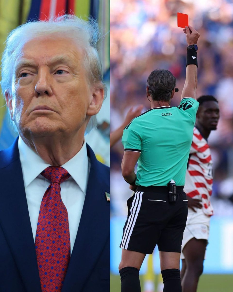 MotivacionesF's tweet photo. ¡TRUMP REVELÓ QUE HABLÓ CON INFANTINO! 😳

Agradecido por la rectificación de FIFA que permitió que Estados Unidos recuperara a un jugador clave para enfrentar hoy a Bélgica, Donald Trump habló sobre la decisión y aseguró que él mismo pidió revisar la expulsión.

“Nosotros debemos tener a nuestros mejores jugadores y Bélgica debe tener a los suyos. Ya sea que perdamos o ganemos, al menos será con juego limpio. Creo que la FIFA tomó una decisión brillante porque la decisión del árbitro fue horrible.

Yo no sabía lo que era una tarjeta roja. Cuando me explicaron que significaba perderse el siguiente partido, pensé: ‘¿Me estás tomando el pelo?’. Me dije: ‘Vaya poder tiene un árbitro. Es terrible’.

Le pedí a la FIFA una revisión. Hablé con Gianni Infantino, un hombre muy respetado. Fui yo quien los impulsó a hacerlo. No pensé que fuera una falta; solo vi a dos grandes atletas chocando entre sí. Todo lo que hice fue pedir una revisión, nunca les dije que tenían que revertir la decisión”.