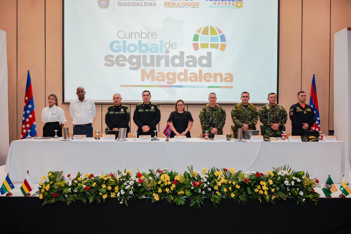 MagdalenaGober's tweet photo. Gobernadora Margarita Guerra se reúne con líderes, gremios y expertos en la Cumbre Global de Seguridad Magdalena.

En el Centro de Convenciones Estelar se desarrolla a esta hora la Cumbre Global de Seguridad Magdalena, organizada por la gobernadora Margarita Guerra… https://t.co/AtGoYn4vCe