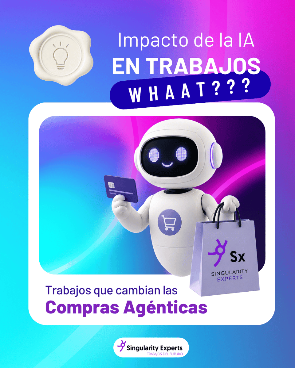 Singularity_Ex's tweet photo. 🤖 Ya están aquí las compras agénticas... ¿te has parado a pensar la cantidad de trabajos que van a cambiar?

🛒 Cuando compras por internet hay muchas cosas que te influyen: una foto chula, una marca que te suena, un anuncio que habías visto antes, una oferta en rojo o un “quedan solo dos”. Todo eso puede empujarte a elegir un producto.

⚙️ Pero un agente de IA funciona de otra manera. No compra por impulso: compara miles de productos en segundos y mira precio, características, opiniones verificadas, plazo de entrega, devoluciones, reputación del vendedor y relación calidad-precio.

📉 Las tácticas de marketing tradicionales no le afectan igual.

💬 Y tú, ¿qué trabajos crees que van a verse afectados por las compras agénticas? Te leo en comentarios👇🏽