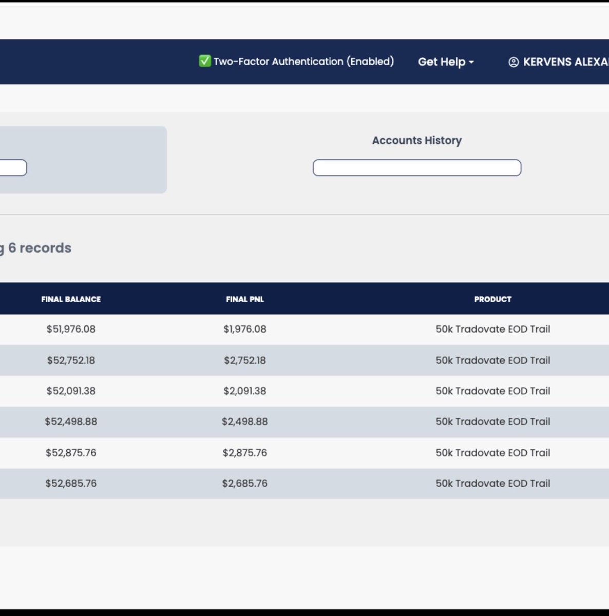 DjKervyKerv's tweet photo. this how much profits I had in each funded accounts. 6 totals. Then they said we moving you Live which took 2 months and then, you wont see any of the money if you choose to stay in the live program, you just start with $0 and $3k drowndown.. the worst propfirm by far ! https://t.co/aALbuwVpJW