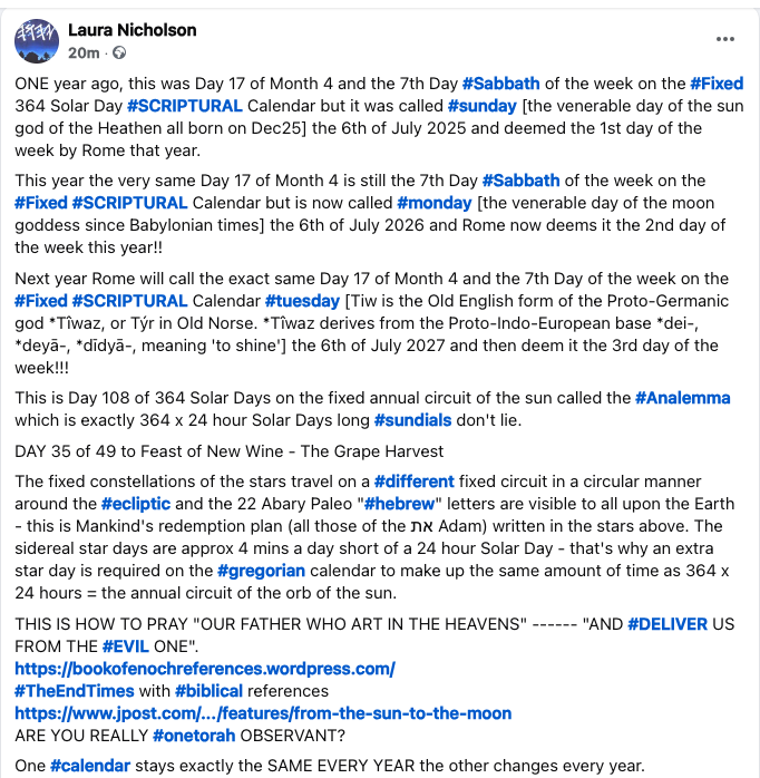 ThundersSeven's tweet photo. @MrMrsTrumpet Happy #Sabbath Day - the fixed Scriptural Calendar is perfect and all of #YaHUaH's #fixed Appointed Times are indeed fixed - that includes the 7th Day
Blessed & dearly loved are those who keep & do #TheCommandments good for a 1000 generations https://t.co/CHDqLphL5i