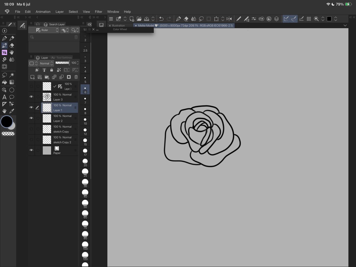 MeikesArtwork's tweet photo. Practicing drawing roses for my model 🌷 https://t.co/3UP1x8AECN