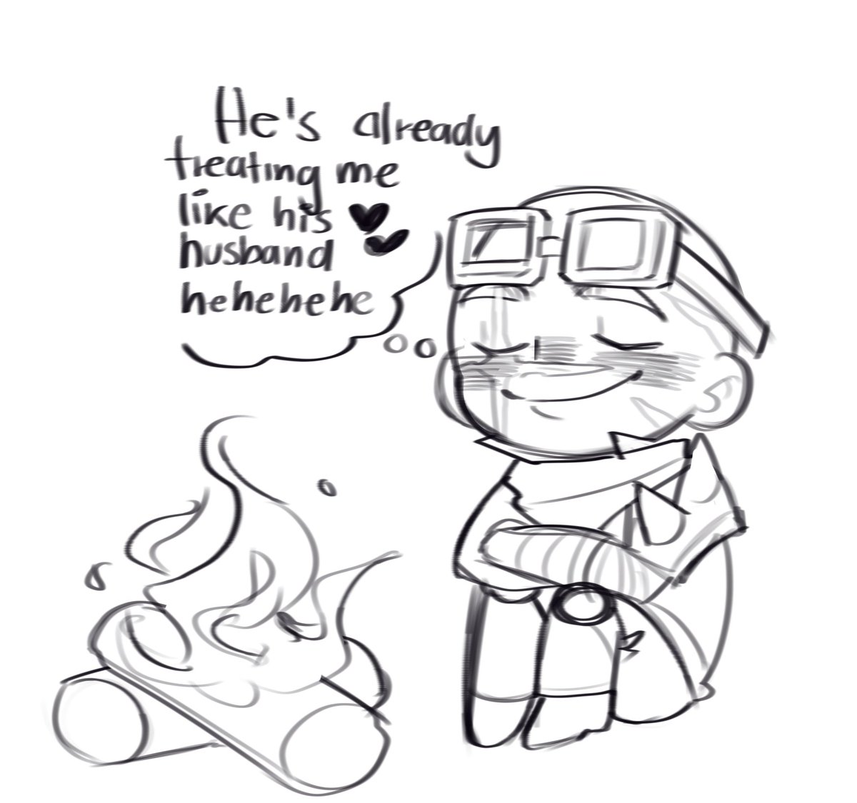 LazycatthingCat's tweet photo. How can i make this abt hideduo- /jk 
( Don't help him, he's exactly where he wants to be) https://t.co/5Z6YHysyRH