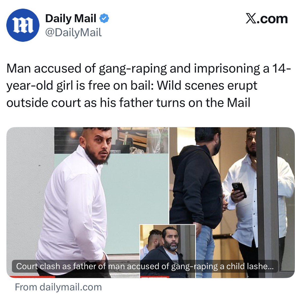 DrewPavlou's tweet photo. Mohamed Hafda granted bail in Australia despite being charged with imprisoning and gang raping a 14 year old girl.

This is the current state of Australia https://t.co/7RJxgtV4tf