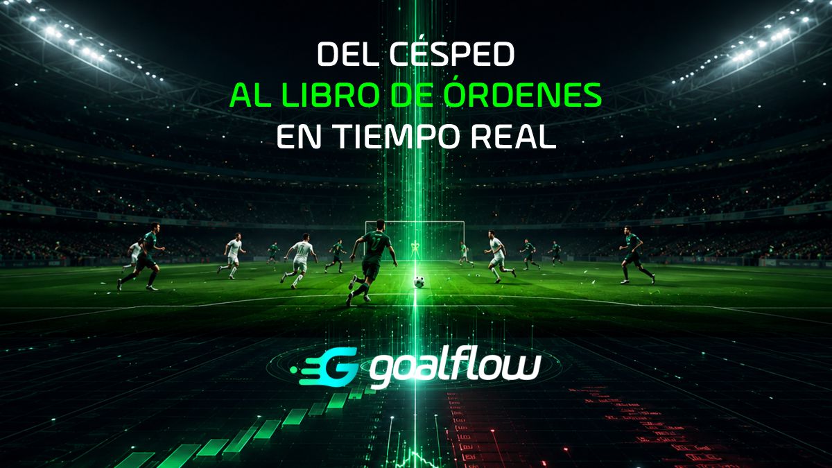 Goalflowmarkets's tweet photo. El mundo financiero quiere operar la realidad. Nosotros vamos a darle la infraestructura para tradear el presente.📈Estamos desarrollando la infraestructura de mercado que transforma el rendimiento deportivo en vivo en una clase de activo financiero continuo, líquido y operable https://t.co/zAYQtcyVFf