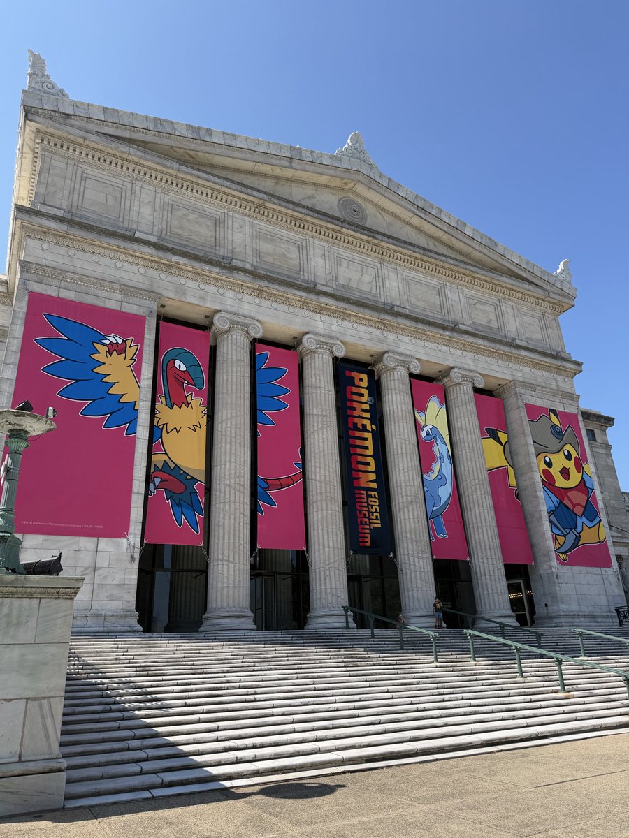 collinaritter's tweet photo. Pokémon Fossil Museum @FieldMuseum https://t.co/mw9yNOOQPg