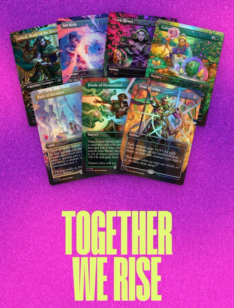 joelaremagic's tweet photo. awesome drop w great cards incoming,
Secret Lair x Global Fund for Women
#magicthegathering https://t.co/MXyYErCTZY