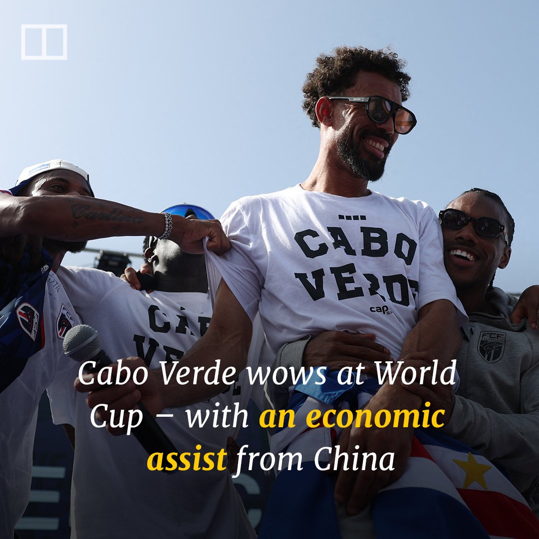 SCMPNews's tweet photo. “We want to thank every Chinese person that supports us. Thank you to all the Chinese community for the love that they show us.” Read more: https://t.co/xgVujT7N7T

#caboverde #fifa #china #economy https://t.co/9WoqItCuMy