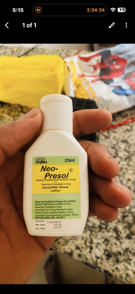 due_cakes's tweet photo. Thank me when it’s cleared… you can get it in any pharmacy https://t.co/IUHDmxPiUp